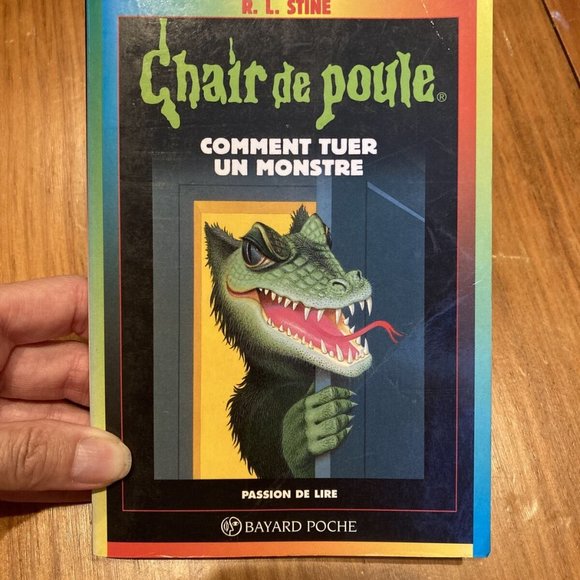 French R.L. STINE Chair de Poule Comment Tuer Un Monster #34 SC 1997 Ages 9-10 - Picture 1 of 4